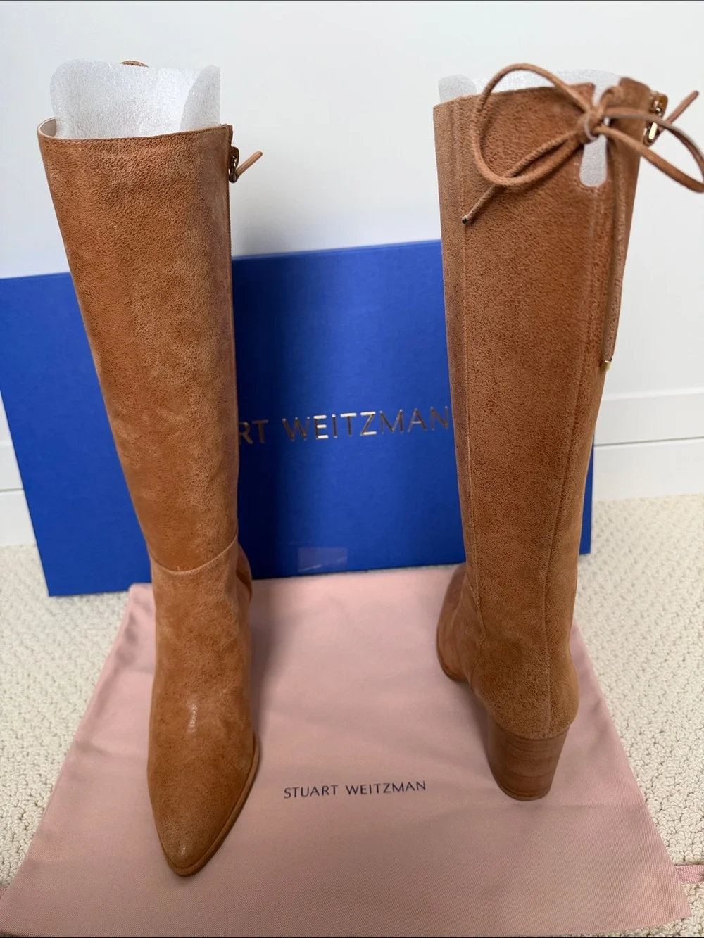 Stuart Weitzman tall cognac